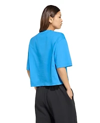 adidas Women's Cotton Logo Boxy Short-Sleeve T-Shirt