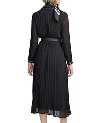 Elle Collection Women's Woven Pleated Dress