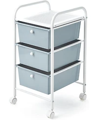 DormCo Suprima Storage Carts - 3 Drawer Shelf