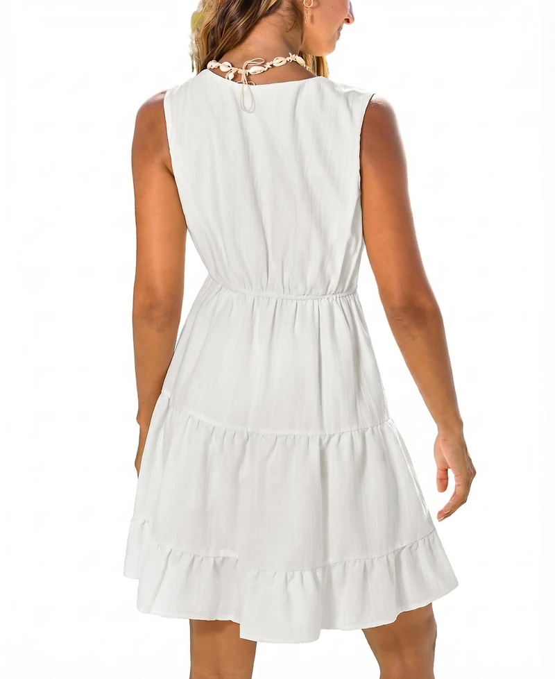 Cupshe Women's Tea Rose Mini Beach Dress