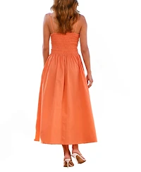 Cupshe Women's Smocked Front Cutout Beach Dress
