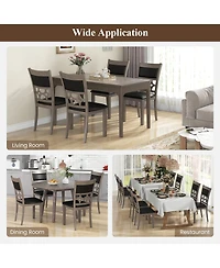 Slickblue Modern Dining Chair Set of 2 with Upholstered Seat and Padded Backrest