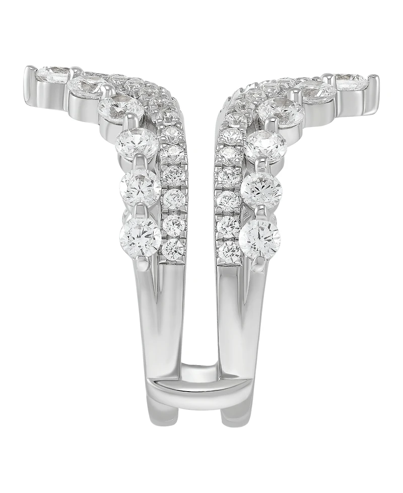 Macy's Igi Certified Lab Grown Diamond Ring Guard (2 ct. t.w.) 14k White Gold