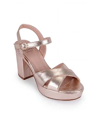 Menina Step Women's Pippa Leather Platform Sandal