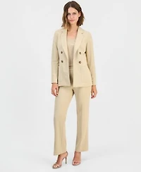 Anne Klein Faux Double Breasted Blazer Wide Leg Sailor Pants