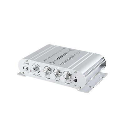 Artudatech 2.1 Channel Hi-Fi Amplifier - 80W Rms, Dc 12V for Car and Home Speakers