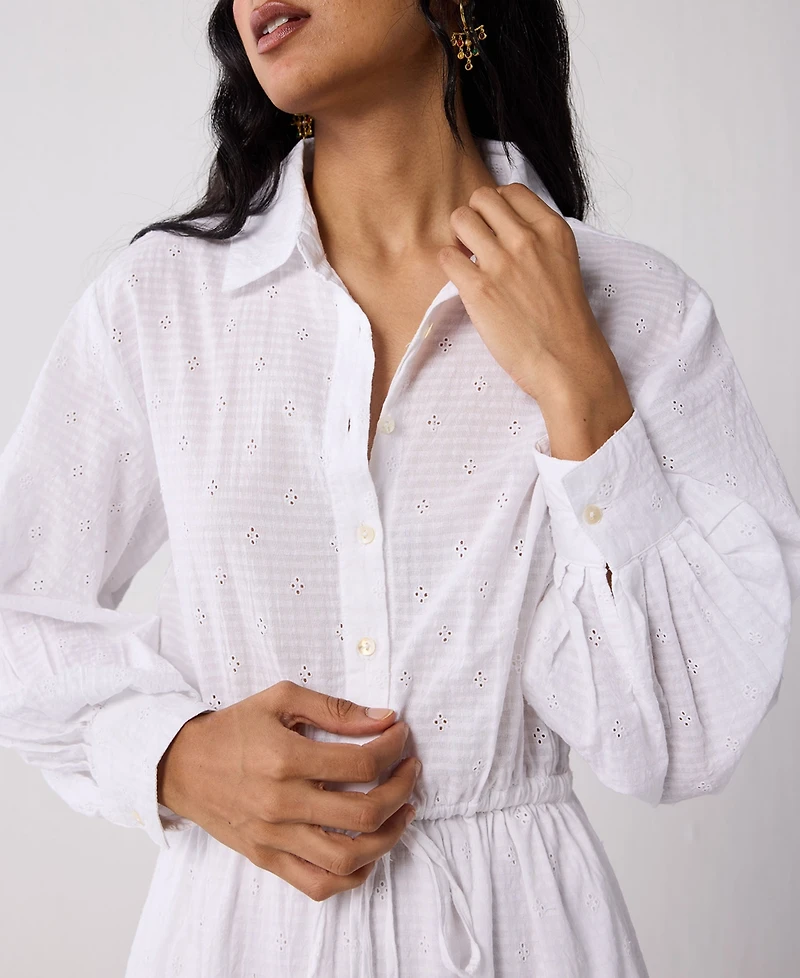 Reistor Women's Reisto Embroidered Flowy Tiered Maxi Dress