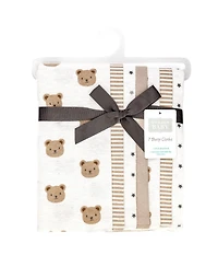 Hudson Baby Infant Cotton Poly Flannel Burp Cloths 7-Pack, Cozy Cutie, One Size