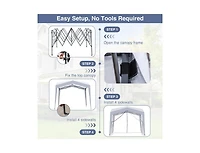 Boyel Living Pop up Canopy Tent with 4 Sidewalls Mesh Netting Wheeled Bag.
