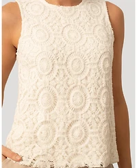 Cable & Gauge Women's Cable and Gauge Crochet Knit Tank