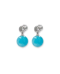 Classicharms Gia Amazonite Bead Drop Earrings