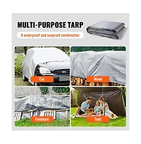 Sugift Heavy Duty Tarp 20x30 ft 10 Mil Waterproof Poly Tarp Cover