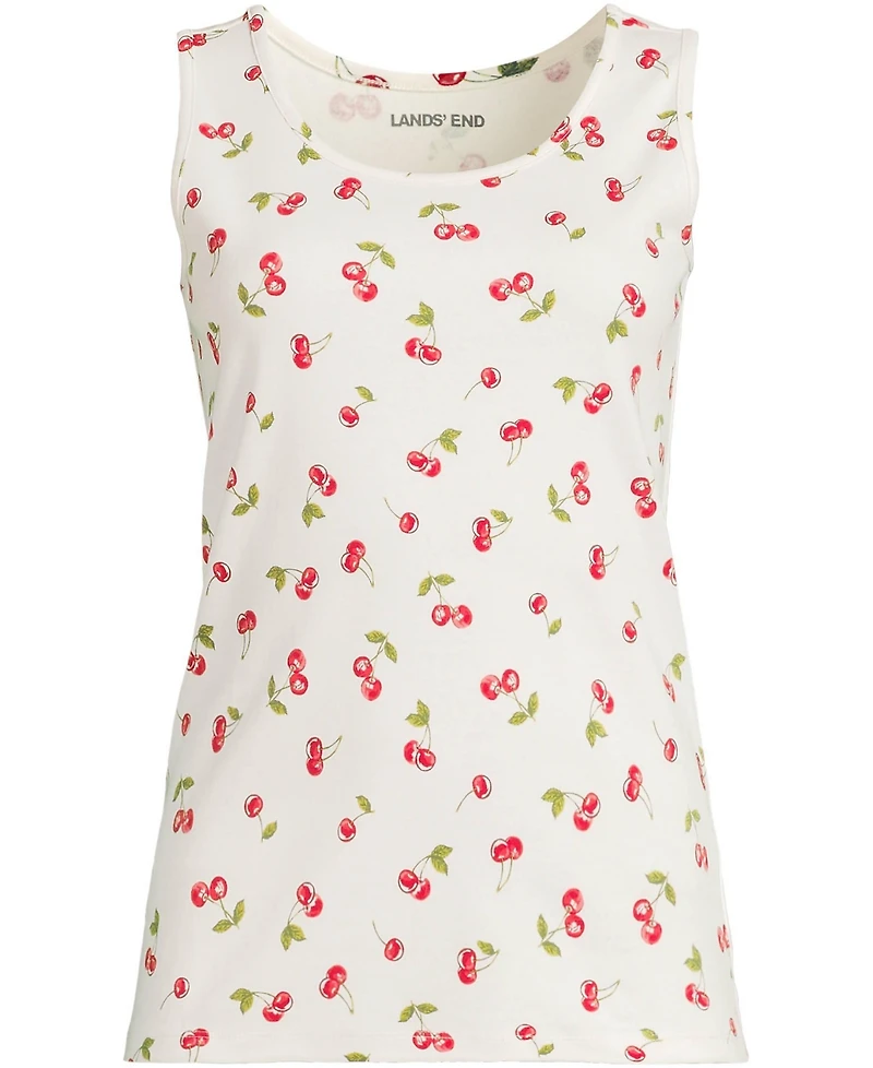 Lands' End Women's Plus Cotton Tank Top