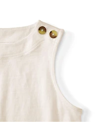 Lands' End Plus Mariner Button Shoulder Tank