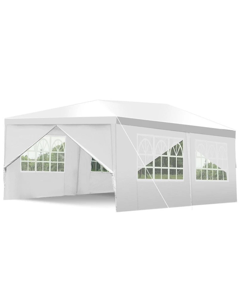 Gymax 10'x20' Heavy Duty Canopy Party Gazebo Cater Event Wedding Tent With Side Walls