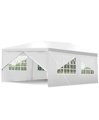 Gymax 10'x20' Heavy Duty Canopy Party Gazebo Cater Event Wedding Tent With Side Walls