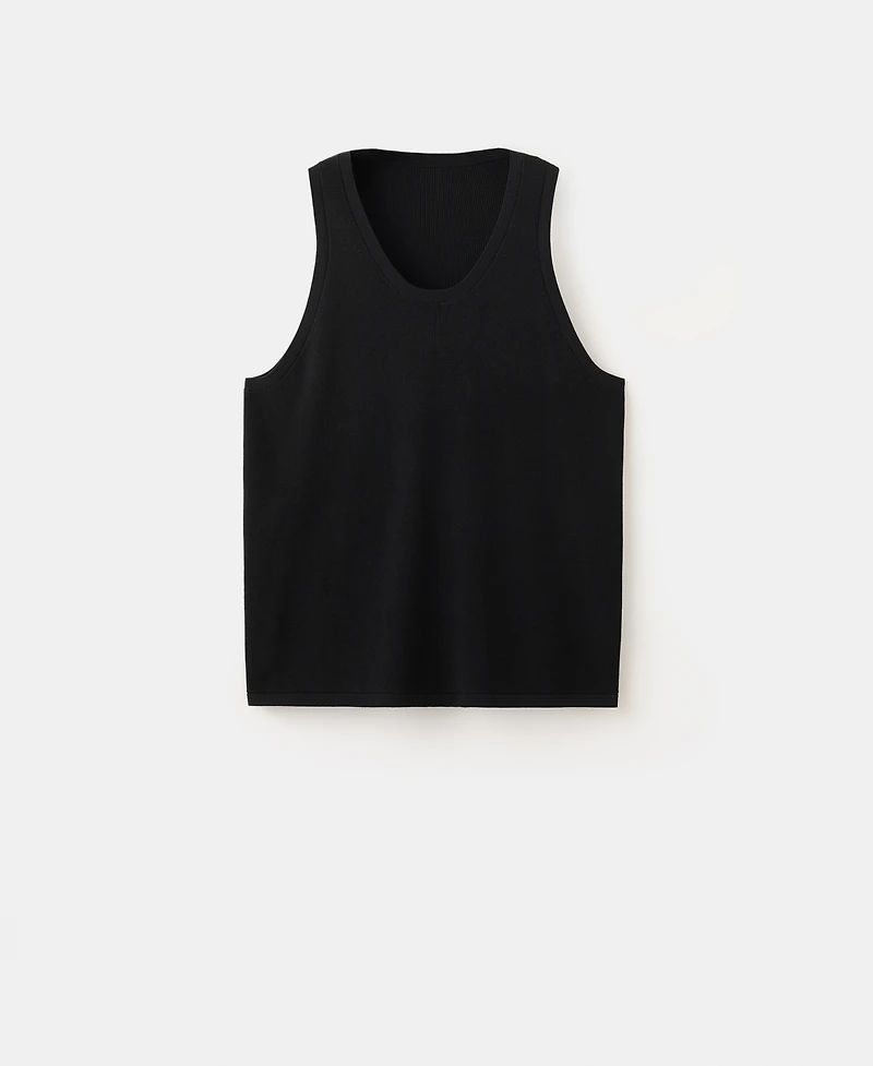 Mango Men's Slim-Fit Cotton Tank Top