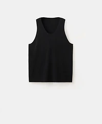 Mango Men's Slim-Fit Cotton Tank Top