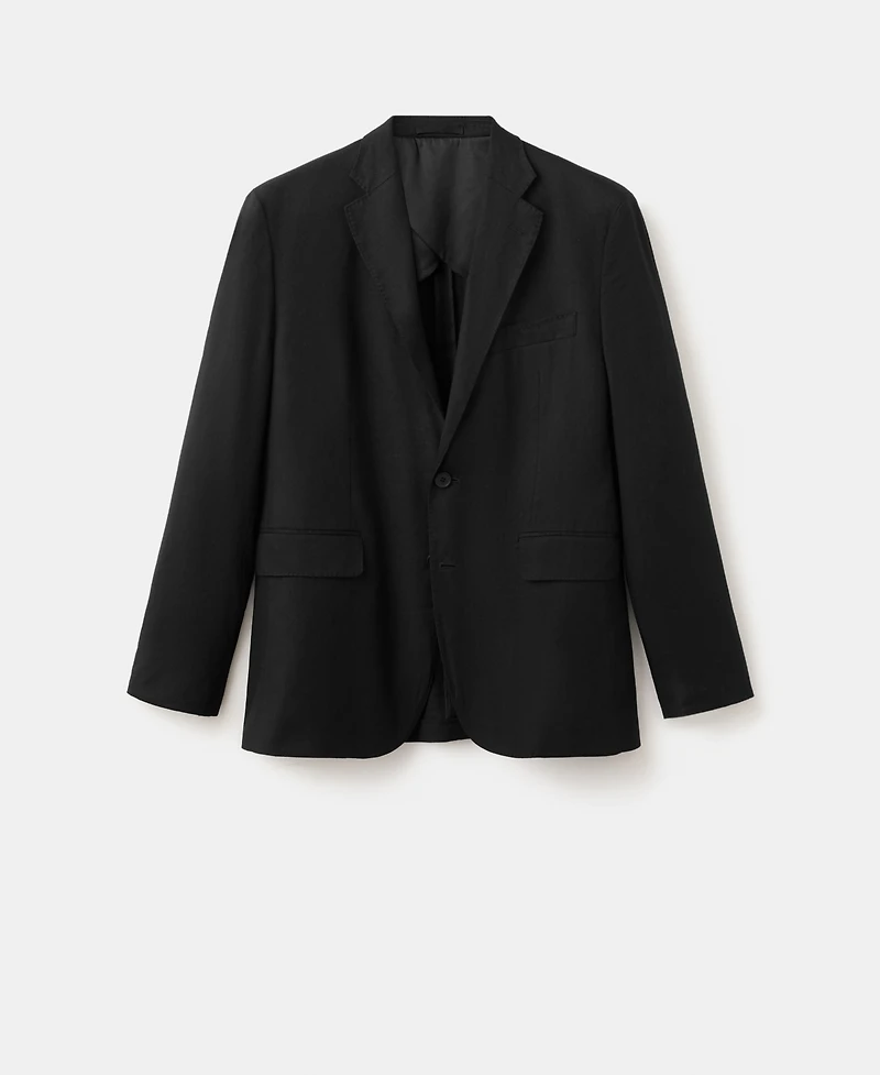Mango Men's Slim-Fit Linen-Blend Suit Jacket