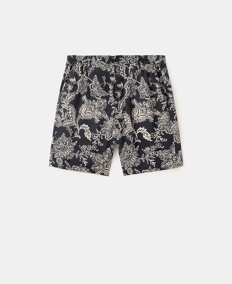 Mango Men's Slim-Fit Printed 8.54" Bermuda Shorts
