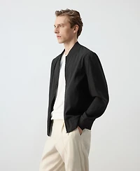 Mango Men's Straight Lyocell Bomber Jacket