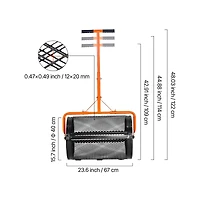 Sugift Compost Spreader 24 inche Wide Peat Moss Spreader with T Shaped Handle