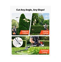 Sugift Gas Hedge Trimmer 2 Cycle Gas Power Handheld Hedge Trimmer