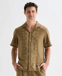 Lucky Brand Mens Embroidered Eyelet Bandana Set