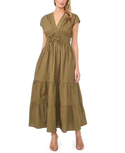 CeCe Women's V-Neck Maxi Dress