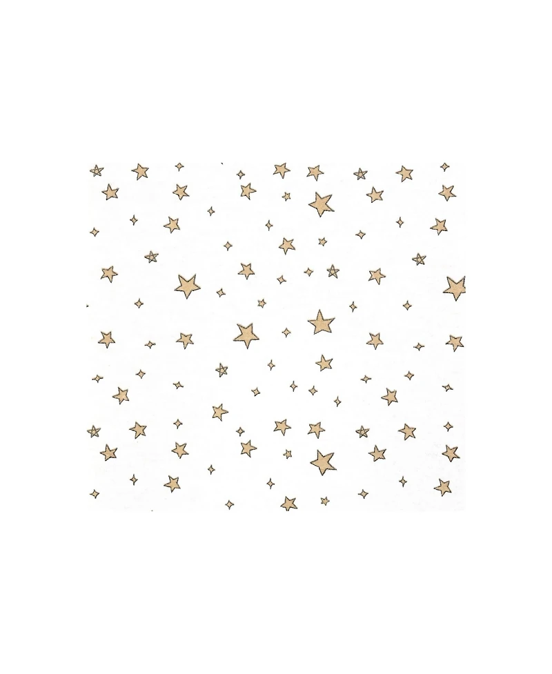 Hudson Baby Infant Cotton Poly Flannel Receiving Blankets 4-Pack, French Bulldog Stars, One Size