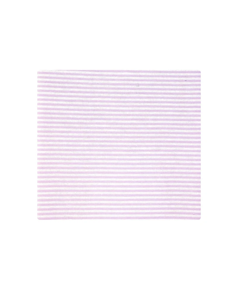 Hudson Baby Girl Cotton Poly Flannel Receiving Blankets, Outline Floral Soft Pink, One Size