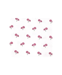 Hudson Baby Girl Cotton Poly Flannel Receiving Blankets 4-Pack, Wild Rose Floral, One Size