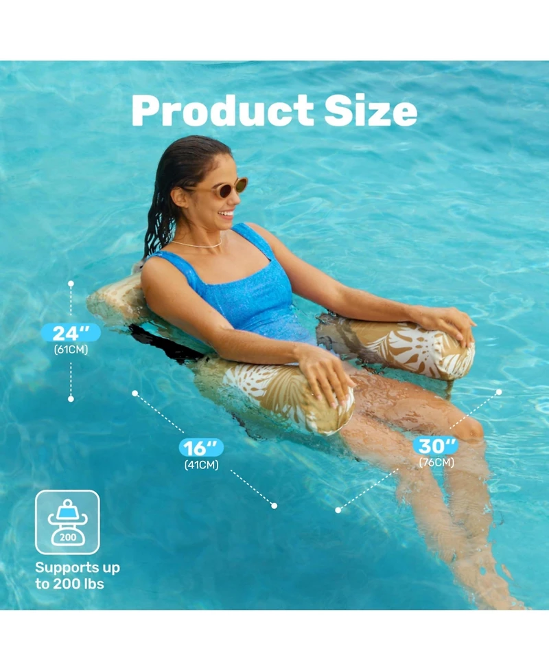 Gnuadz 2 Packs Inflatable Pool Floats Adult Floating Lounge Chairs Water Fun