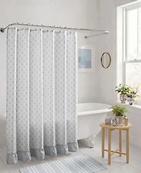 Intelligent Design Savanna Floral Ruffle 13-Pc. Shower Curtain Set
