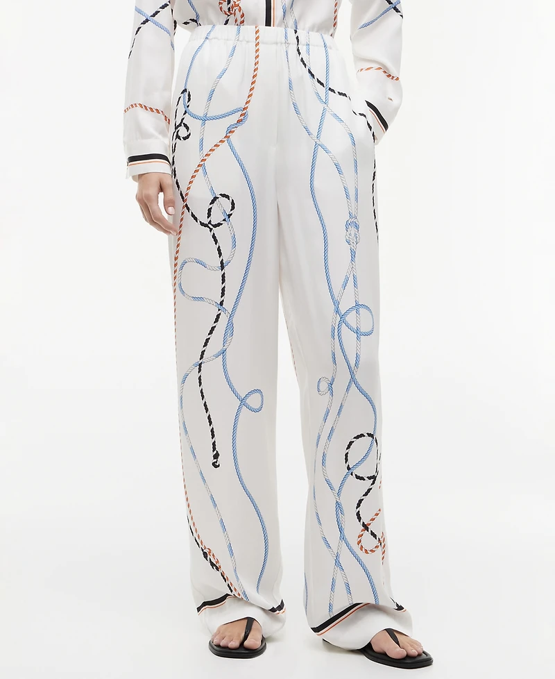 Tommy Hilfiger Women's Printed Wide-Leg Pants