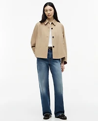 Tommy Hilfiger Women's Cotton Collared Long-Sleeve Jacket
