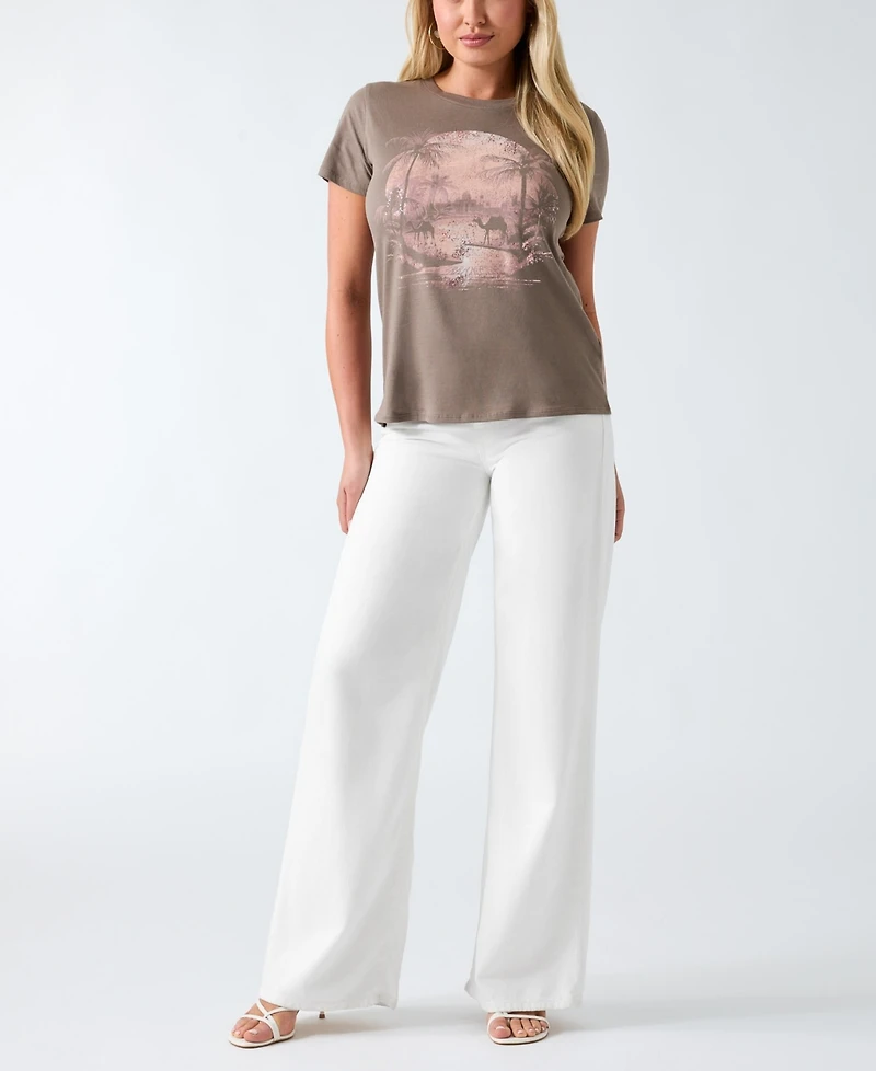 Guess Women's Short-Sleeve Desert Mirage Easy T-Shirt