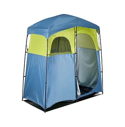 Sugift Camping Shower Tent 2-Room Portable Privacy Tent Changing Room with Shower Bag