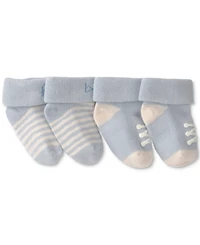Carter's Baby Boys' Hello Foldover Socks, 2-Pack