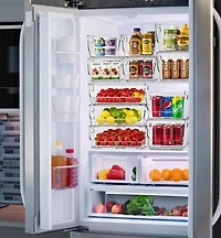 Sorbus Pack Small Wide Open Front Stackable Storage Bins for Kitchen Pantry Organization