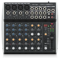 Behringer Xenyx 1202SFX Premium Analog 12-Input Mixer with Usb Interface, Bundle with TAPH100 Headphones, 2x Instrument and Microphone Cables