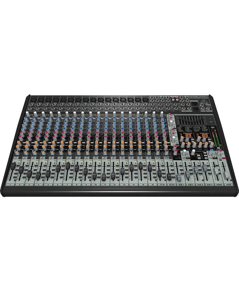 Behringer Eurodesk SX2442FX Ultra-Low Noise Design 24-Input 4-Bus Studio/Live Mixer, Bundle with TAPH100 Headphones and M to F Microphone