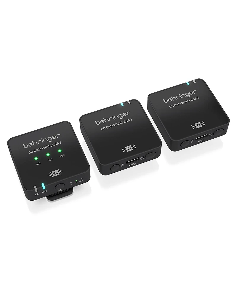 Behringer Go Cam Wireless 2 Digital Dual Clip-On Microphone System for Content Creators