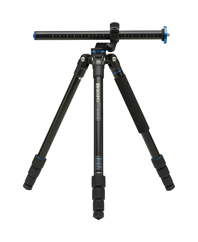 Benro Go Plus FGP18A 4-Section Aluminum Travel Tripod with Integrated Monopod, 60.6" Maximum Height