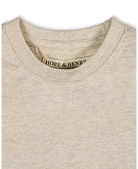 Hope and Henry Little Big Boys' Organic Short Sleeve Henley Tee