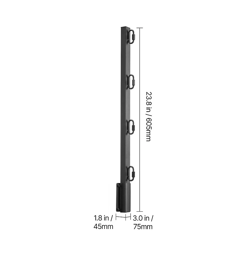 Sugift Fence Post Extender 8 Packs 23.8 inche Barbed Wire Arm