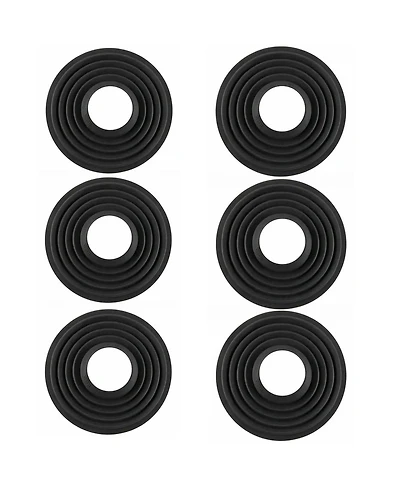 Haida 3 Pack Silicone Lens Hood for 50 to 70mm Diameter Lens, Black - With 2 Pack Silicone Lens Hood for 70-to 90mm Diameter Lens