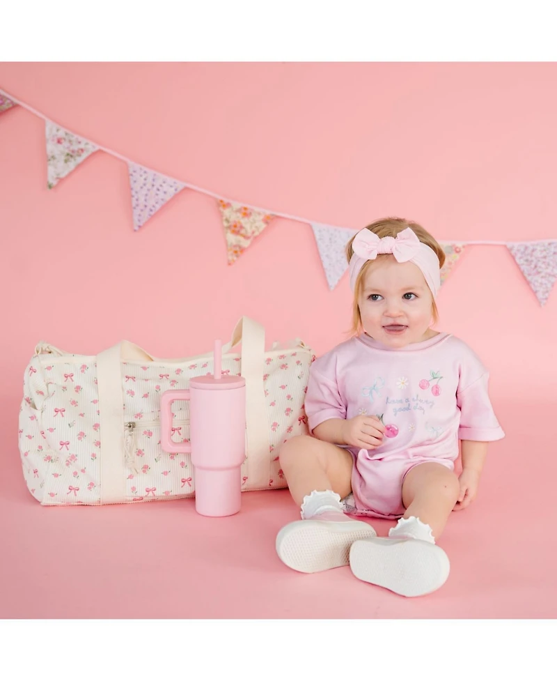 Sweet Wink Baby Girls Cherry Good Day Short Sleeve Romper