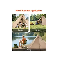 Sugift Hot Tent for Persons Portable Winter Tipi Tent with Stove Jack
