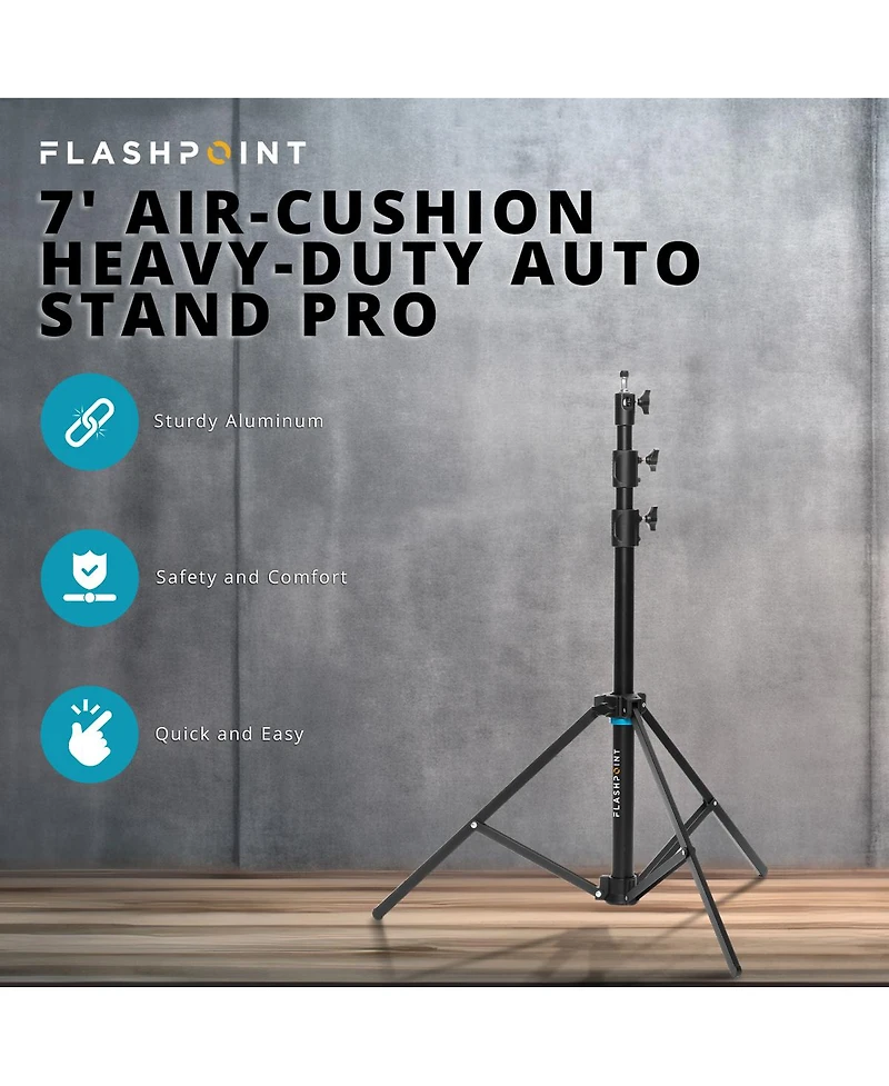 Flashpoint Pro Heavy-Duty Air-Cushioned Auto Light Stand